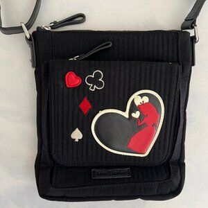 Vera Bradley Black and Red Crossbody Bag